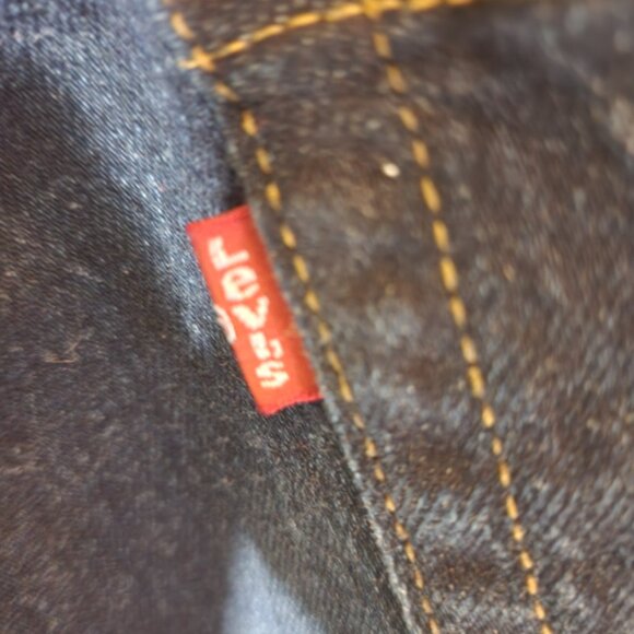 Levi’s 505 – Classic Straight Dark Denim Men's Jeans - Picture 6 of 14